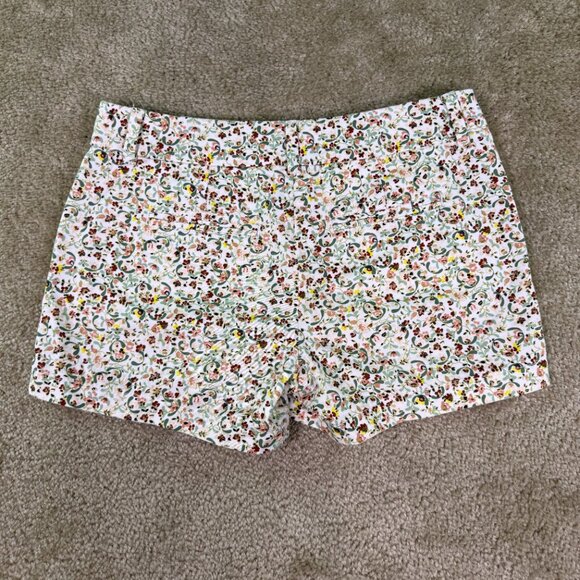 Loft Outlet Womens Shorts Size 4 Floral Print 100% Cotton Pockets 4" Inseam E758 - Picture 5 of 10